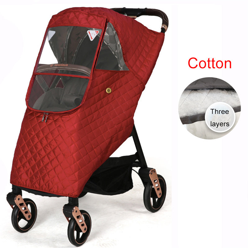 Stroller rain cover baby carriage