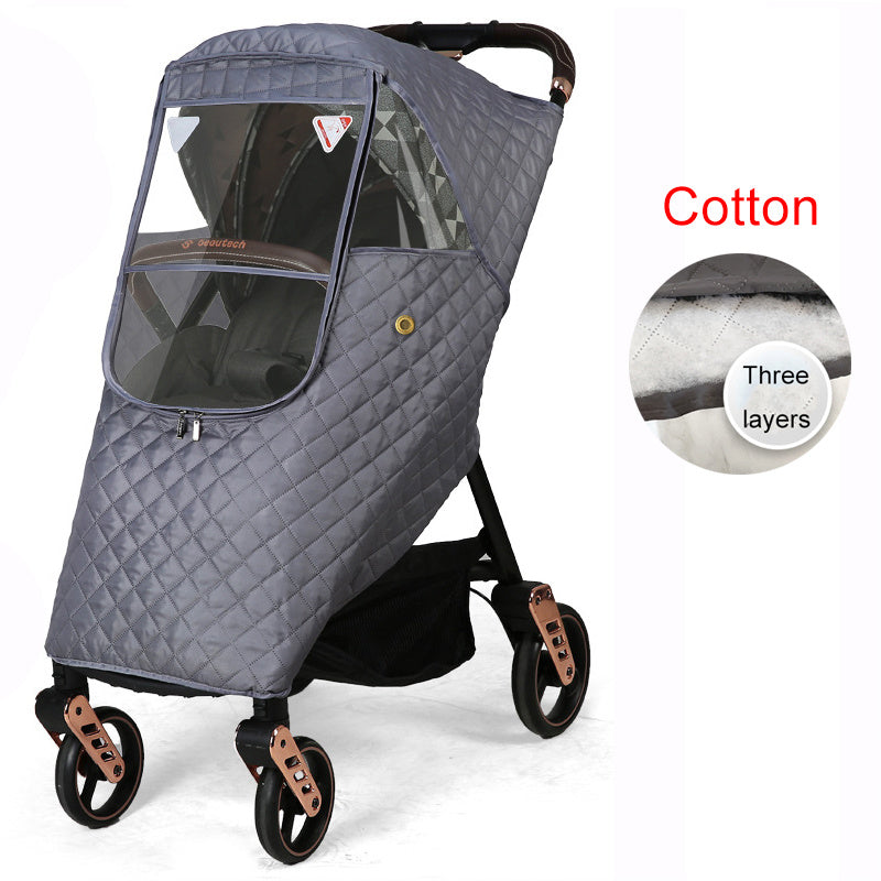 Stroller rain cover baby carriage