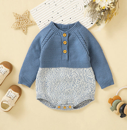 Long Sleeve Siamese Triangle Rompers