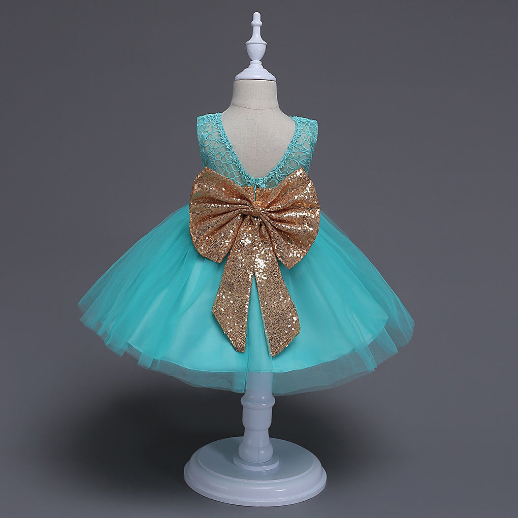 The summer and sequins big bow skirts