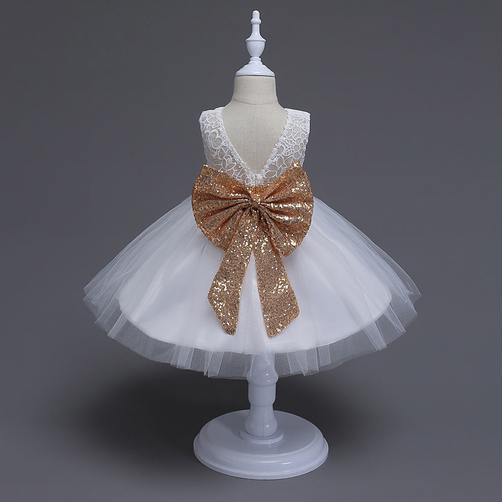 The summer and sequins big bow skirts