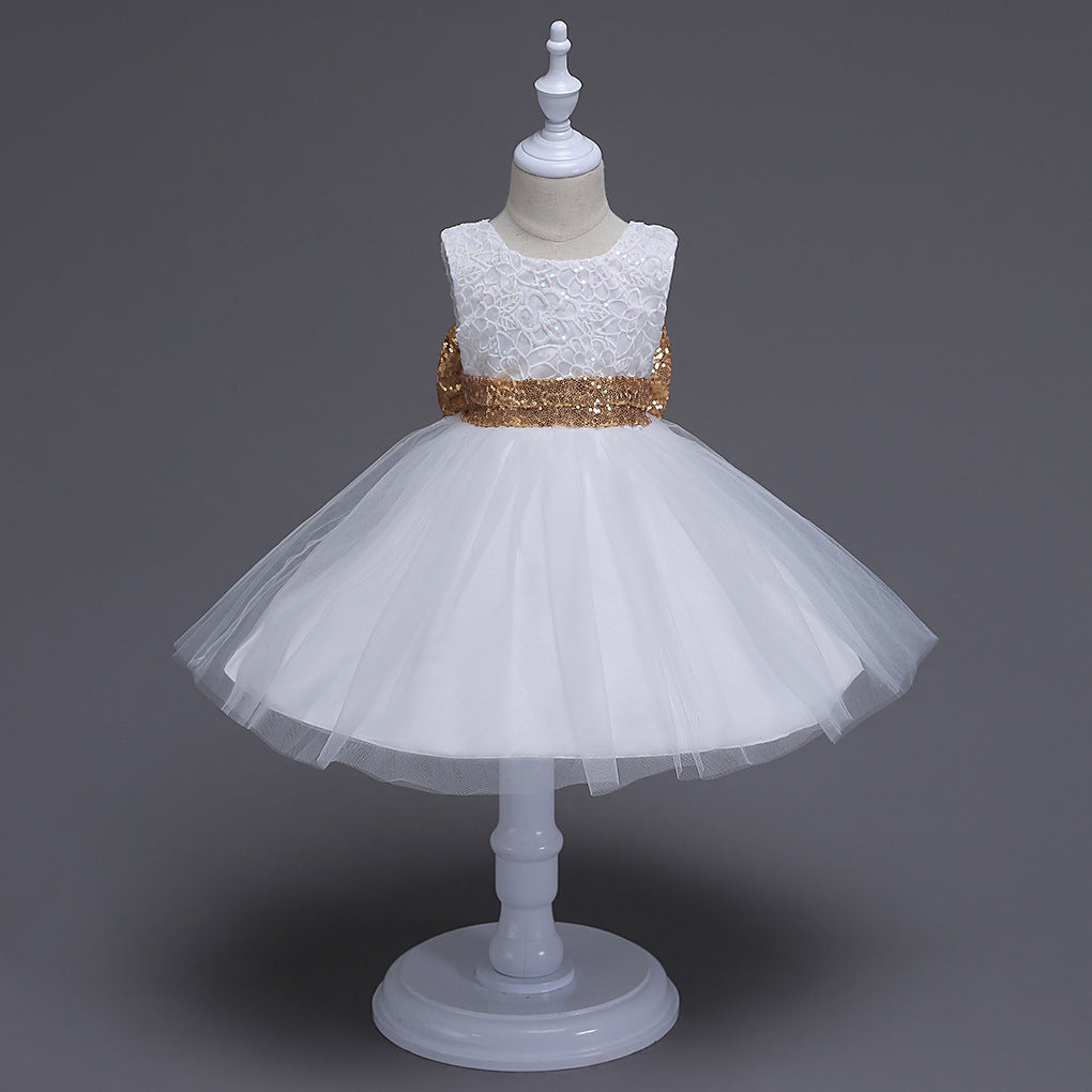 The summer and sequins big bow skirts