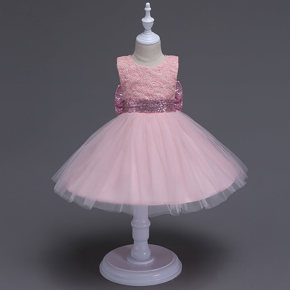 The summer and sequins big bow skirts