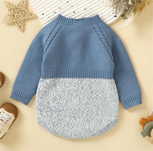 Long Sleeve Siamese Triangle Rompers