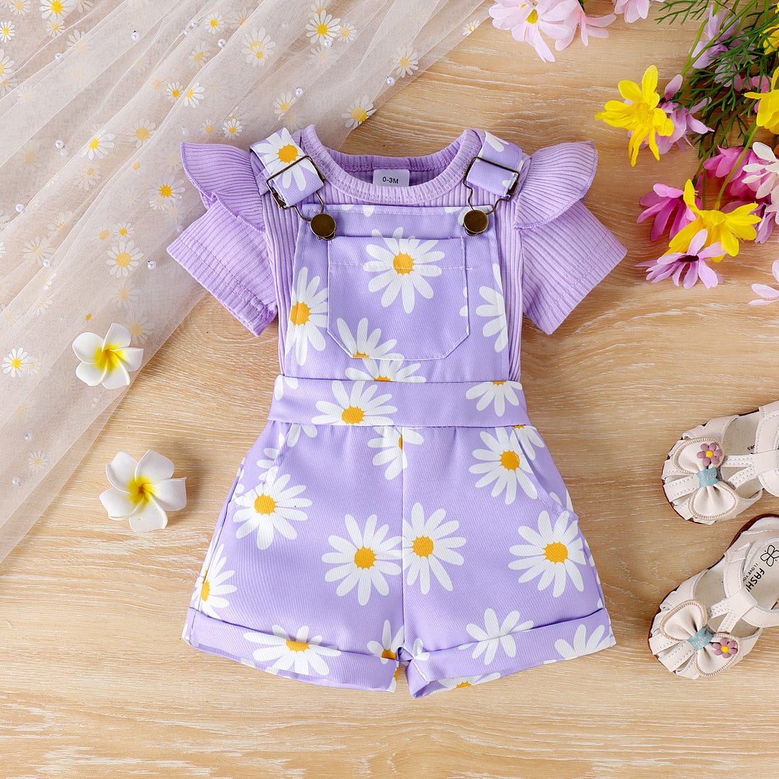 Bottom-covering Rompers Pants Baby Suit