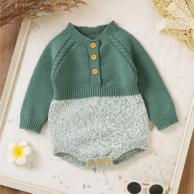 Long Sleeve Siamese Triangle Rompers