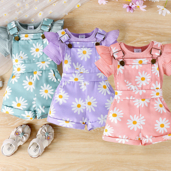 Bottom-covering Rompers Pants Baby Suit