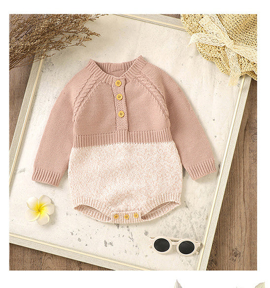 Long Sleeve Siamese Triangle Rompers