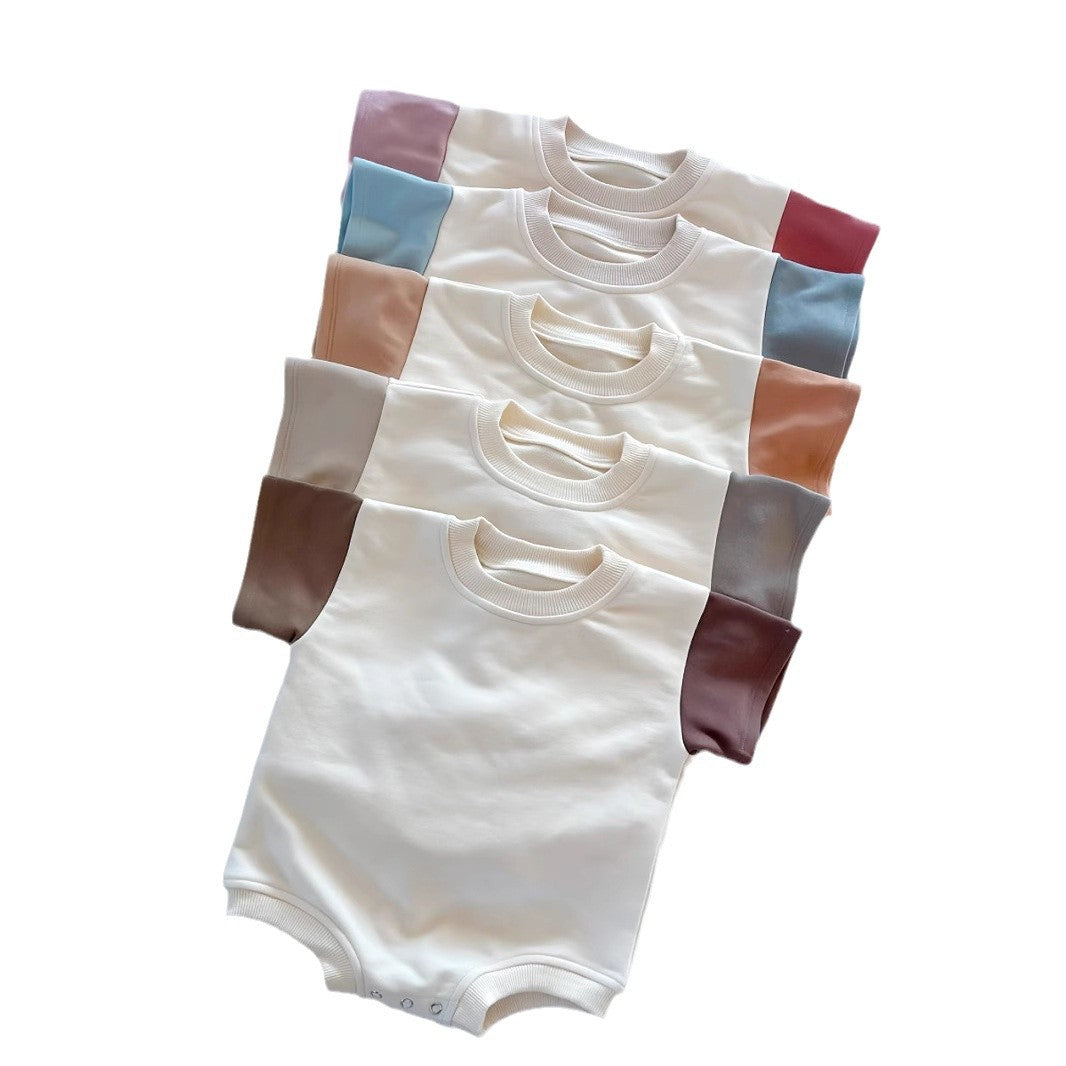 Short Sleeve Onesie Triangle Rompers