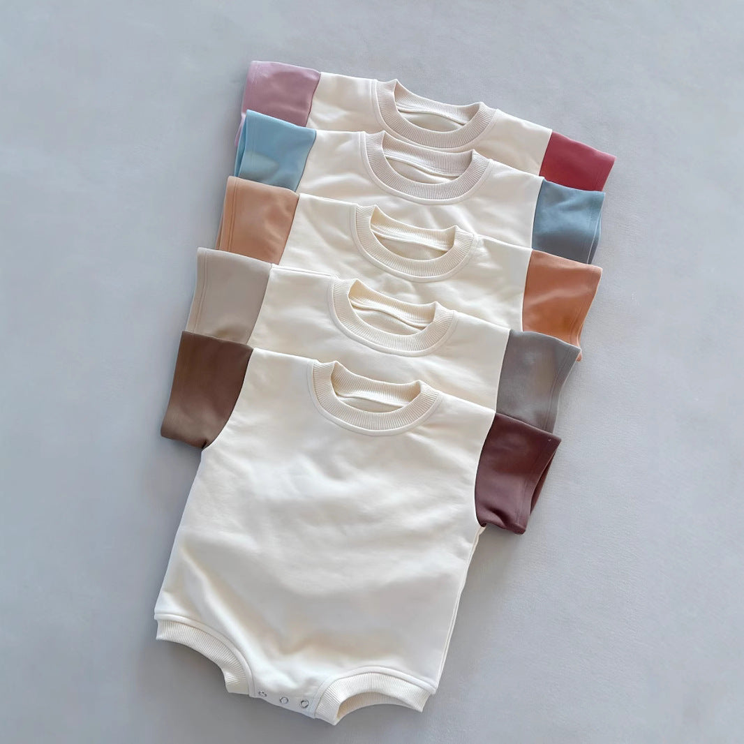 Short Sleeve Onesie Triangle Rompers