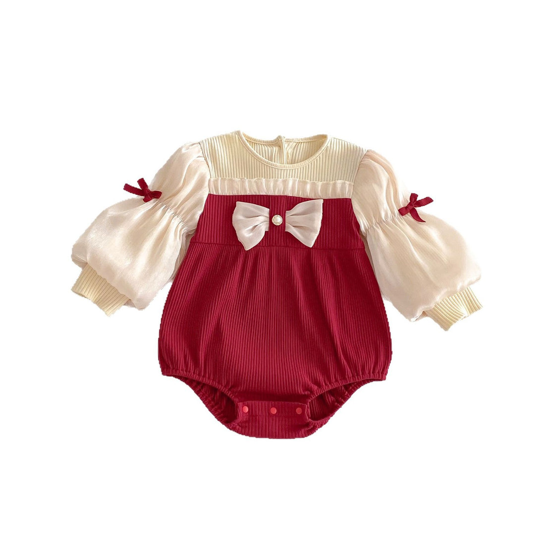 Puff Sleeve Bottom-covering Rompers