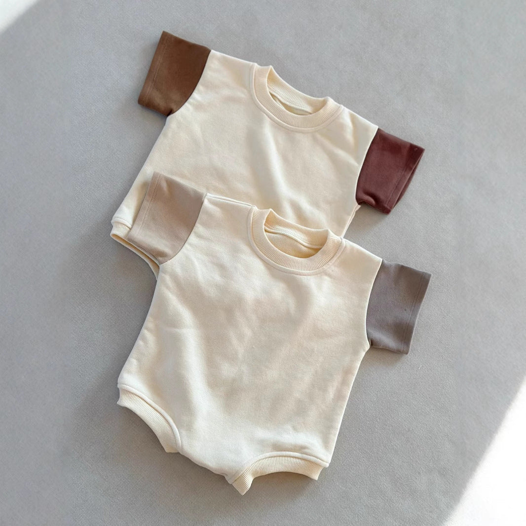 Short Sleeve Onesie Triangle Rompers
