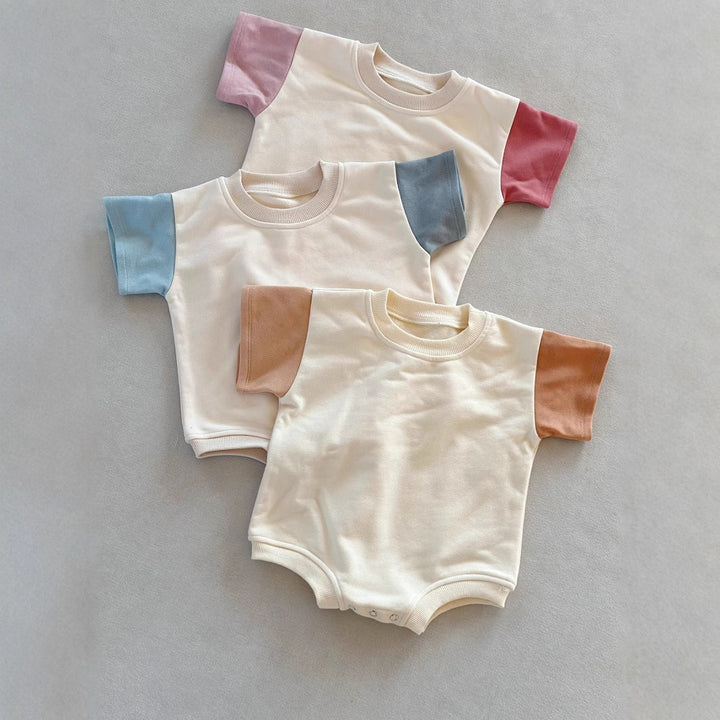 Short Sleeve Onesie Triangle Rompers