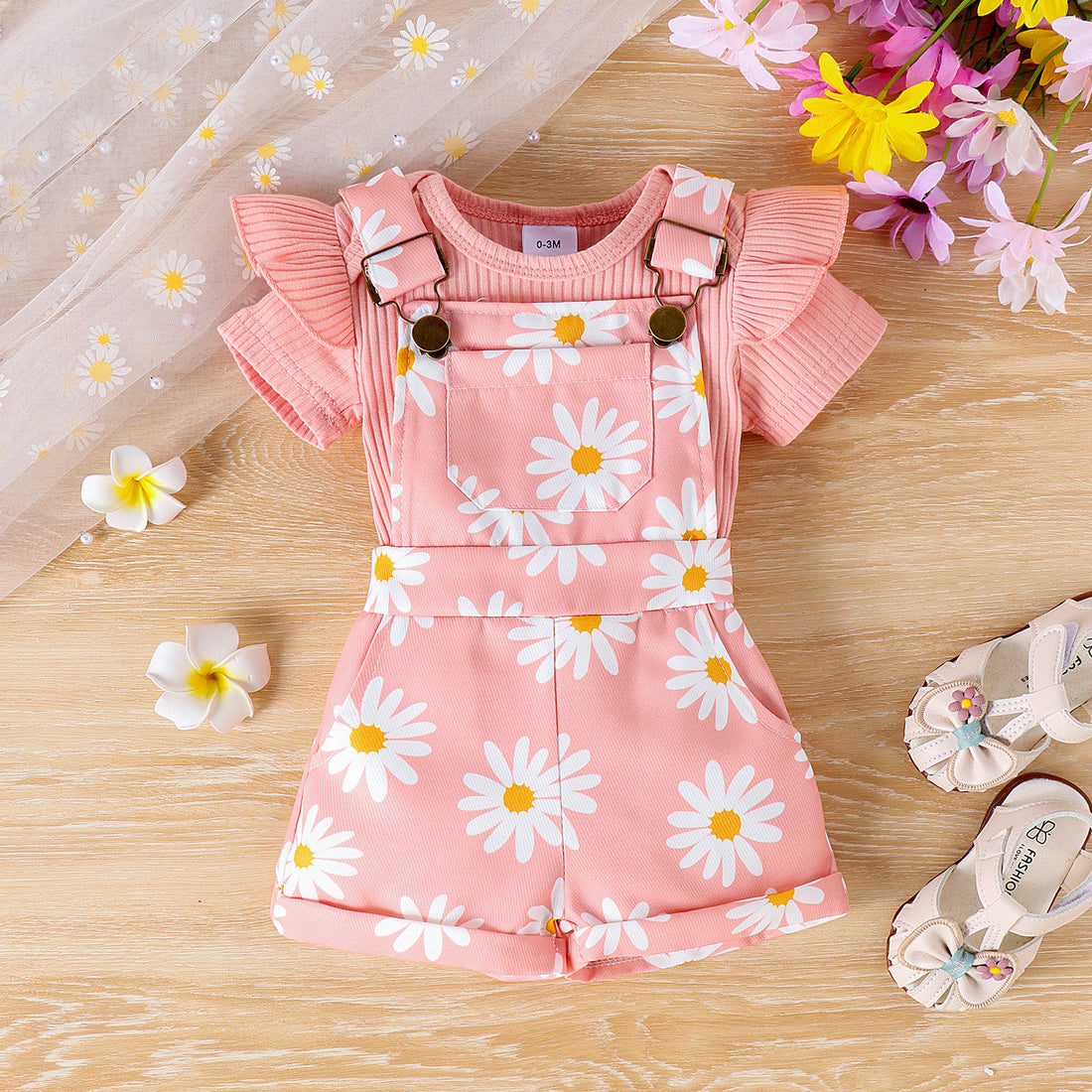 Bottom-covering Rompers Pants Baby Suit